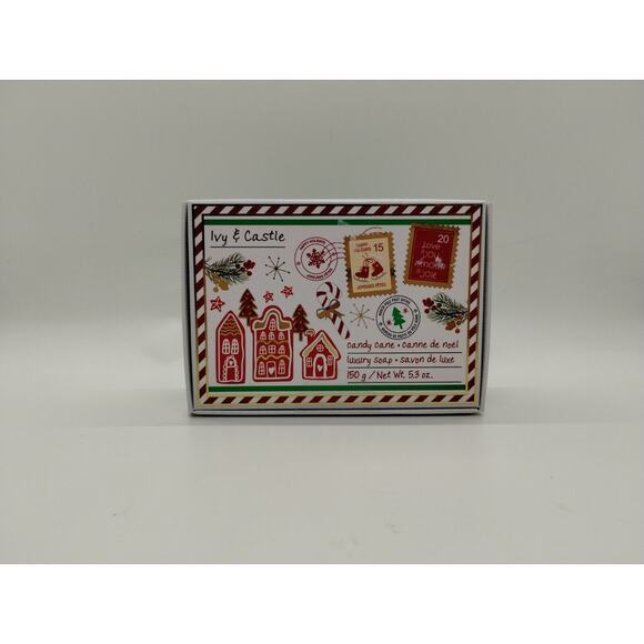 IVY & CASTLE - Candy Cane - Luxury Soap Bar 5.3 OZ (150 g) - Open Box - Picture 1 of 4